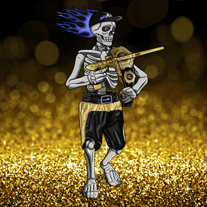 Adrenaline Skully NFT - Wilrocs in Champion with Hat and Ring - Adrenaline