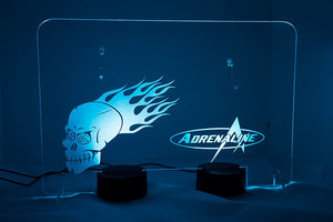 แท่นโชว์ Adrenaline มีไฟ - ใส พร้อมอาร์เรย์ LED หลายสี 2 ชุด - Adrenaline