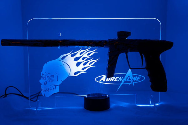 Lighted Adrenaline Display Stand - Clear with Single Multi-Color LED Array - Adrenaline